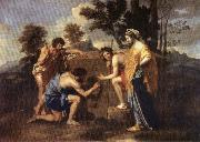 POUSSIN, Nicolas Et in Arcadia Ego oil painting reproduction